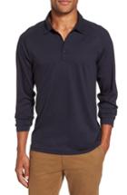 Men's Bonobos Superfine Slim Fit Long Sleeve Polo - Blue