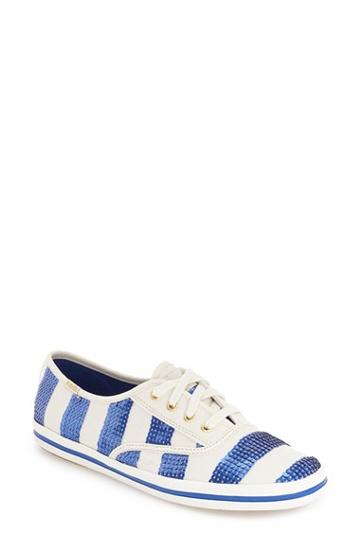 Women's Keds For Kate Spade New York 'kick' Sequin Stripe Sneaker