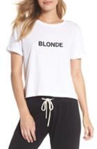 Women's Brunette The Label Blonde Crop Tee /x-large - White