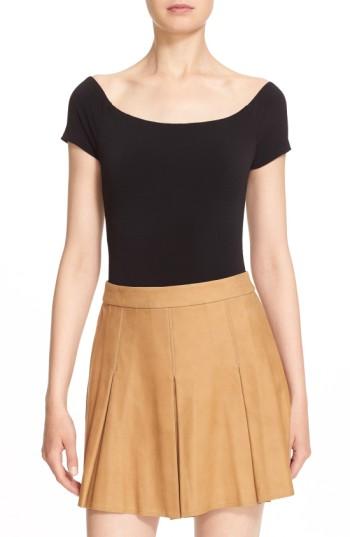 Women's Alice + Olivia 'ashlena' Bodysuit - Black