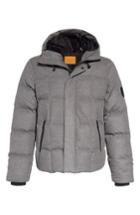 Men's Ugg Cadin Technical Water Resistant Down Parka, Size - Grey