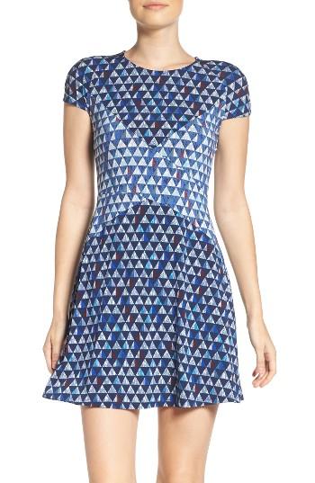 Women's Bcbgmaxazria Fit & Flare Dress - Blue