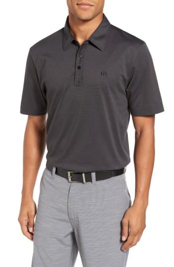 Men's Travis Mathew The Zinna Performance Polo, Size - Black