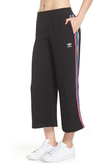 Women's Adidas Crop Track Pants - Black