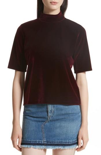 Women's Rag & Bone/jean Thea Velvet Top