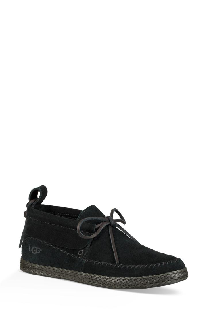 Women's Ugg Woodlyn Moc Toe Bootie .5 M - Black