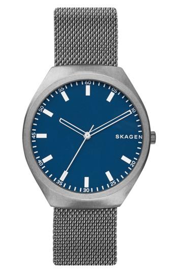 Men's Skagen Greenen Titanium Mesh Strap Watch, 40mm