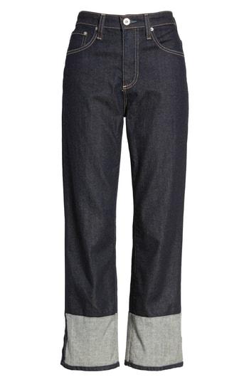 Women's Ag The Rhett High Waist Cuff Crop Jeans - Blue