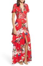 Women's Afrm Tiered Ruffle Maxi Dress - Red