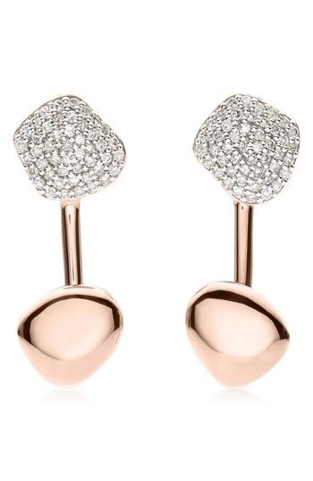 Women's Monica Vinader Nura Nugget Diamond Jacket Earrings