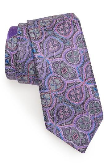 Men's Ermenegildo Zegna Quindici Geometric Silk Tie