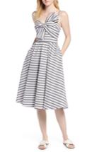 Women's 1901 Stripe Bow Front Sundress - Grey