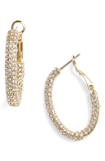 Women's Vince Camuto Pave Oval Hoop Earrings