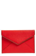 Rebecca Minkoff 'leo' Envelope Clutch - Red