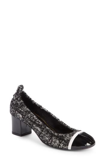Women's Lanvin Cube Cap Toe Pump .5-6 Us/36.5 Eu - Black