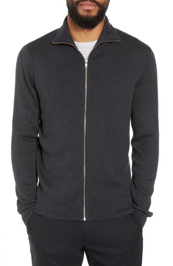 Men's Calibrate Mock Neck Zip Sweater - Black