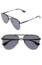 Women's Le Specs The Prince 57mm Aviator Sunglasses - Black