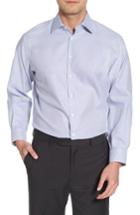 Men's Nordstrom Men's Shop Classic Fit Microcheck Dress Shirt .5 33 - Blue