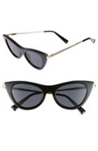 Women's Le Specs Enchantress 49mm Retro Sunglasses - Black