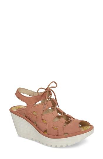 Women's Fly London Yexa Sandal .5-6us / 36eu - Pink