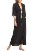 Women's Elan Cover-up Duster Cardigan - Black