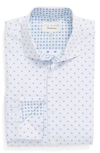 Men's Ted Baker London 'kaylen' Trim Fit Dot Dress Shirt