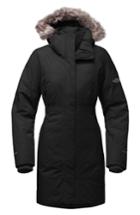 Women's The North Face Arctic Ii Waterproof 550-fill-power Down Parka With Faux Fur Trim - Black