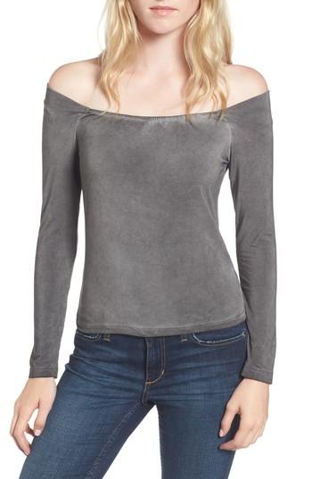 Women's Thieves Like Us Off The Shoulder Top - Grey