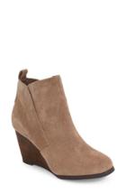 Women's Sole Society Brigitte Wedge Bootie .5 M - Brown