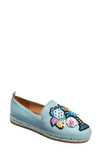 Women's Bill Blass Sutton Espadrille Flat M - Blue/green