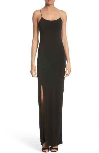 Women's Alice + Olivia Addie Stretch Knit Maxi Dress - Black