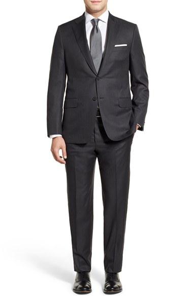 Men's Hickey Freeman 'beacon - B Series' Classic Fit Loro Piana Wool Suit