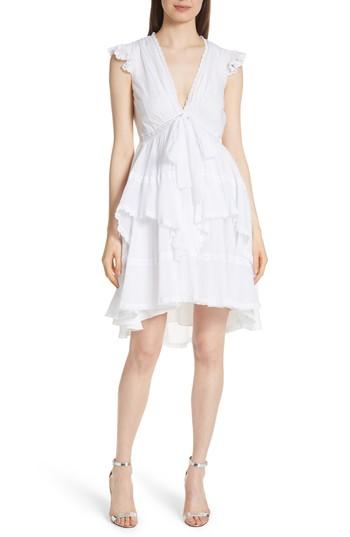 Women's Cinq A Sept Jourdana Crochet Trim Dress - White