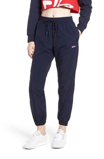 Women's Fila Diana Nylon Joggers - Blue