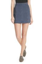 Women's We The Free By Free People Modern Femme Denim Miniskirt - Blue