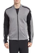 Men's Adidas Id Bomber Track Jacket, Size - Grey
