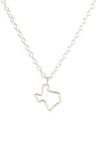 Women's Kris Nations Texas Outline Charm Necklace
