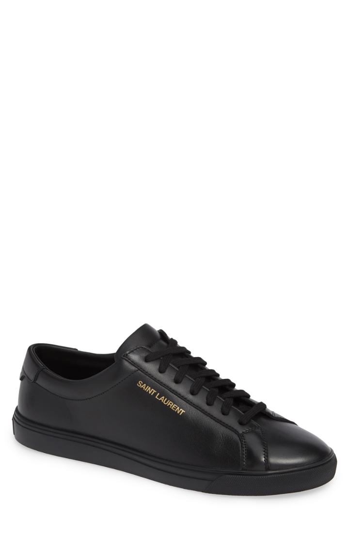 Men's Saint Laurent Andy Low Top Sneaker Us / 41eu - Black