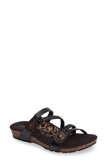 Women's Aetrex Janey Braided Slide Sandal