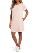 Women's Caslon French Terry Shift Dress, Size - Pink