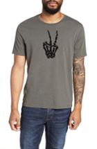 Men's John Varvatos Star Usa Skeleton Peace Sign Graphic T-shirt - Grey