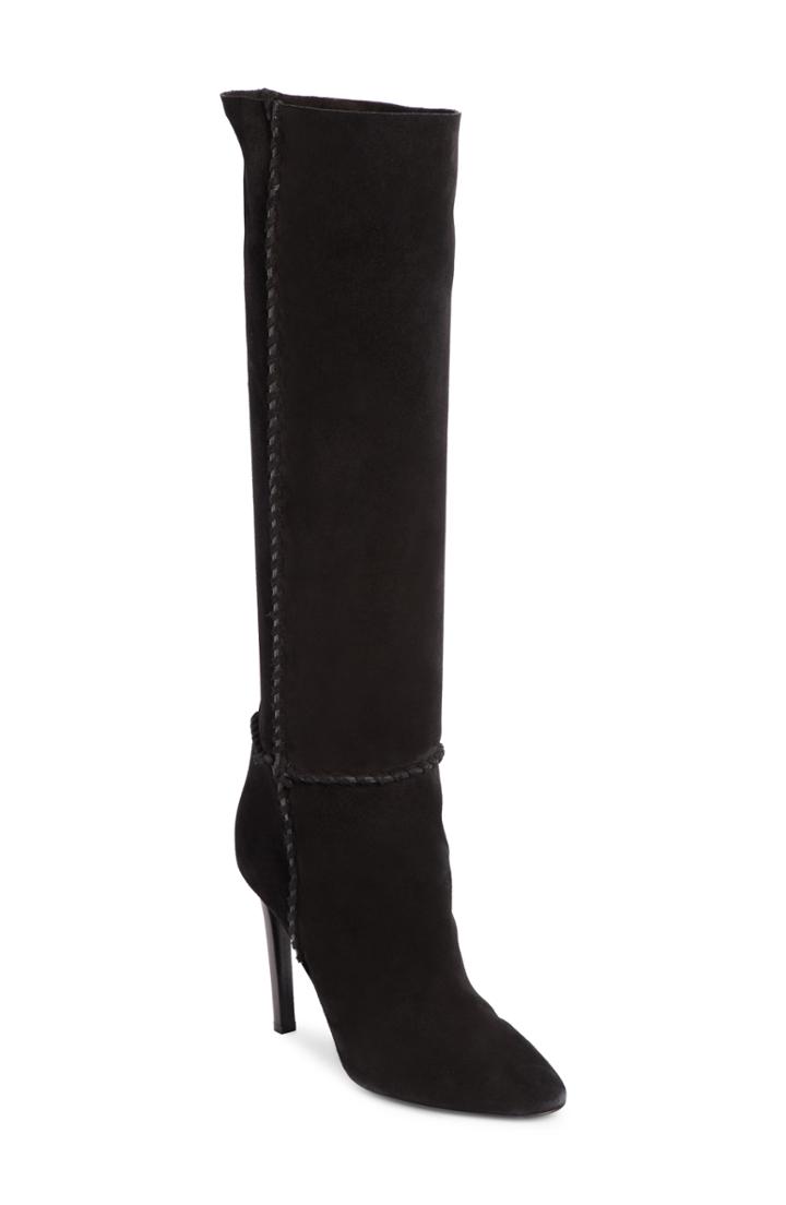 Women's Saint Laurent Mica Knee High Boot Us / 35eu - Black