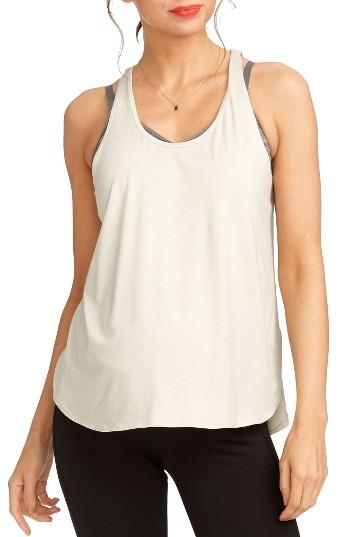 Women's Rosie Pope Paula Racerback Maternity Tank - Grey