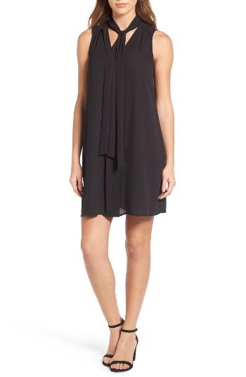 Women's Cece Tie Neck Swing Dress