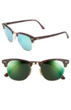 Women's Ray-ban Standard Clubmaster 51mm Sunglasses - Green Flash