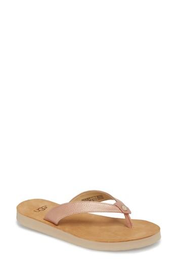 Women's Ugg Tawney Flip Flop M - Metallic