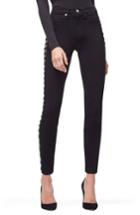 Women's Good American Good Waist Hook & Eye Detail Ankle Skinny Jeans - Black
