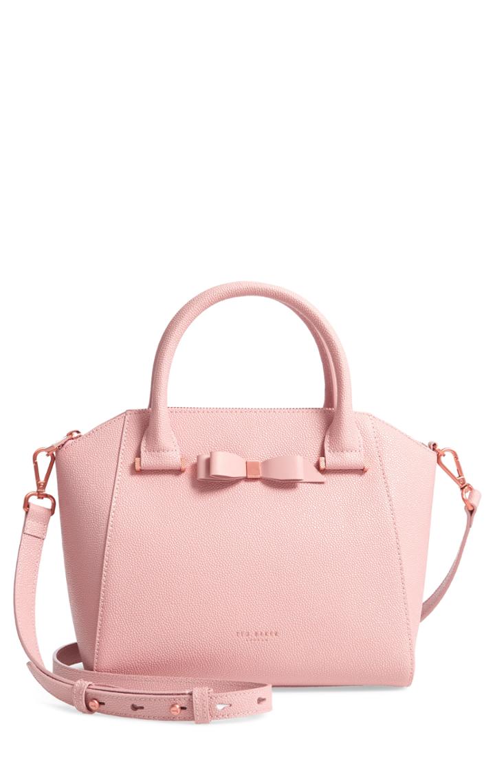 Ted Baker London Janne Pebbled Leather Tote - Pink