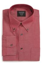 Men's Nordstrom Men's Shop Classic Fit Non-iron Solid Dress Shirt .5 - 33 - Red