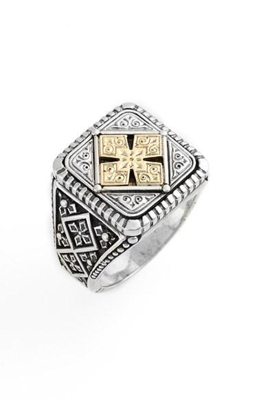 Men's Konstantino Silver & Gold Classics Square Ring